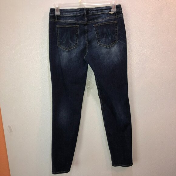 Maurices Womens Size 29 Dark Wash Stretch Skinny True Blue Denim Jeans - Picture 5 of 9